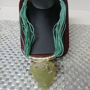 Jade pendant necklace